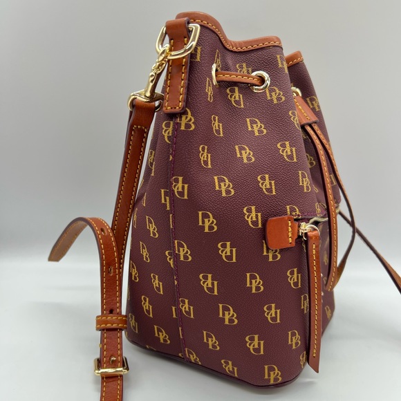 Dooney & Bourke Coated Cotton Gretta Drawstring Shoulder Bag - Picture 5 of 8